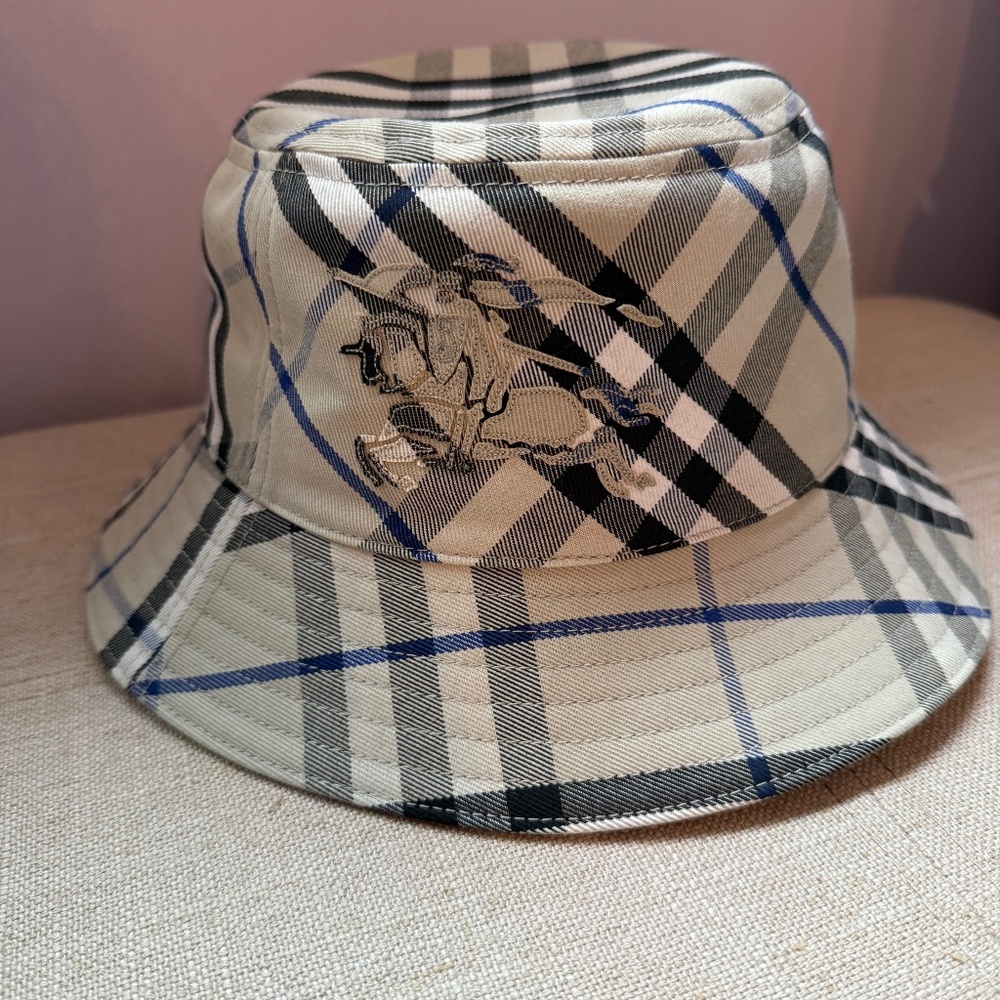Burberry Check Ekd Bucket Hat - image 1